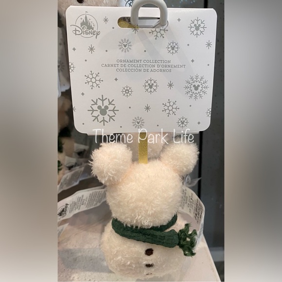 Disney Parks Christmas 2024 Mickey Mouse Snowman Plush Ornament NEW - Picture 1 of 1